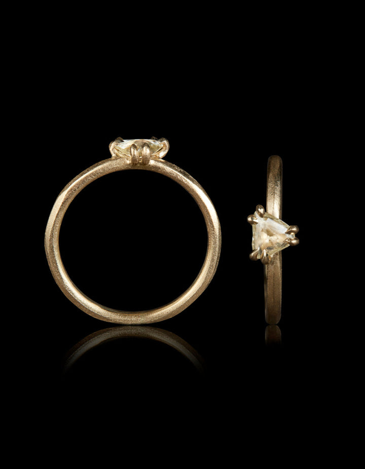 South African Unpolished Raw Diamond Ring – 0.39 ct.