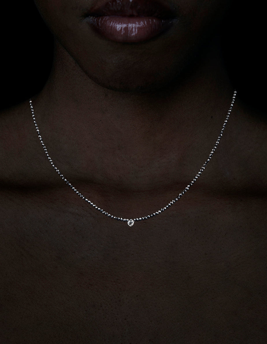 Raw Octahedron Diamond Collier – 0.61 ct. + 18.69 ct.