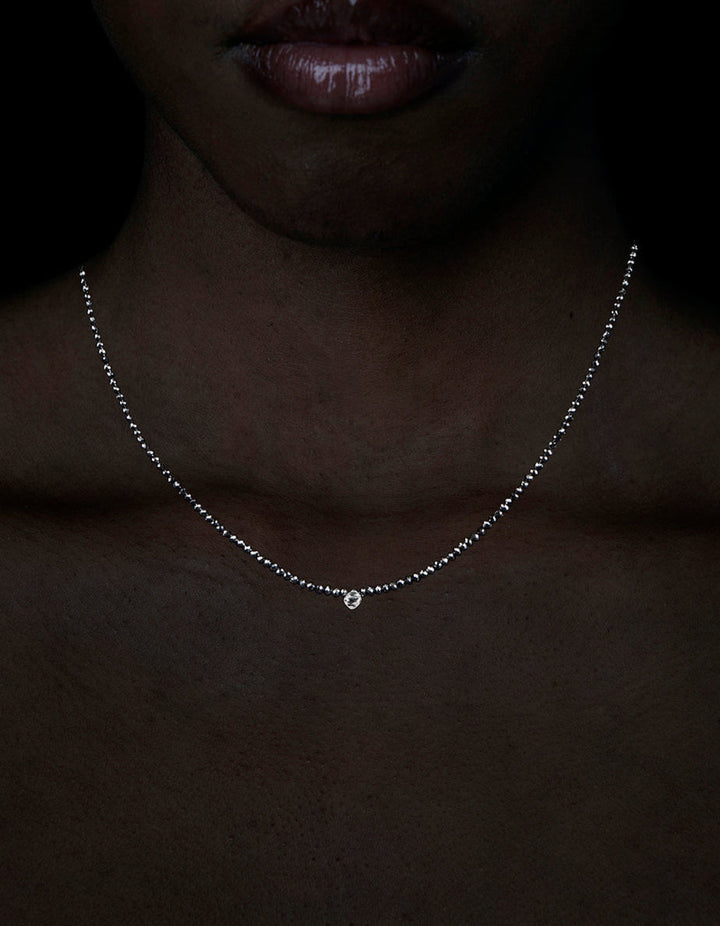 Raw Octahedron Diamond Collier – 0.61 ct. + 18.69 ct.