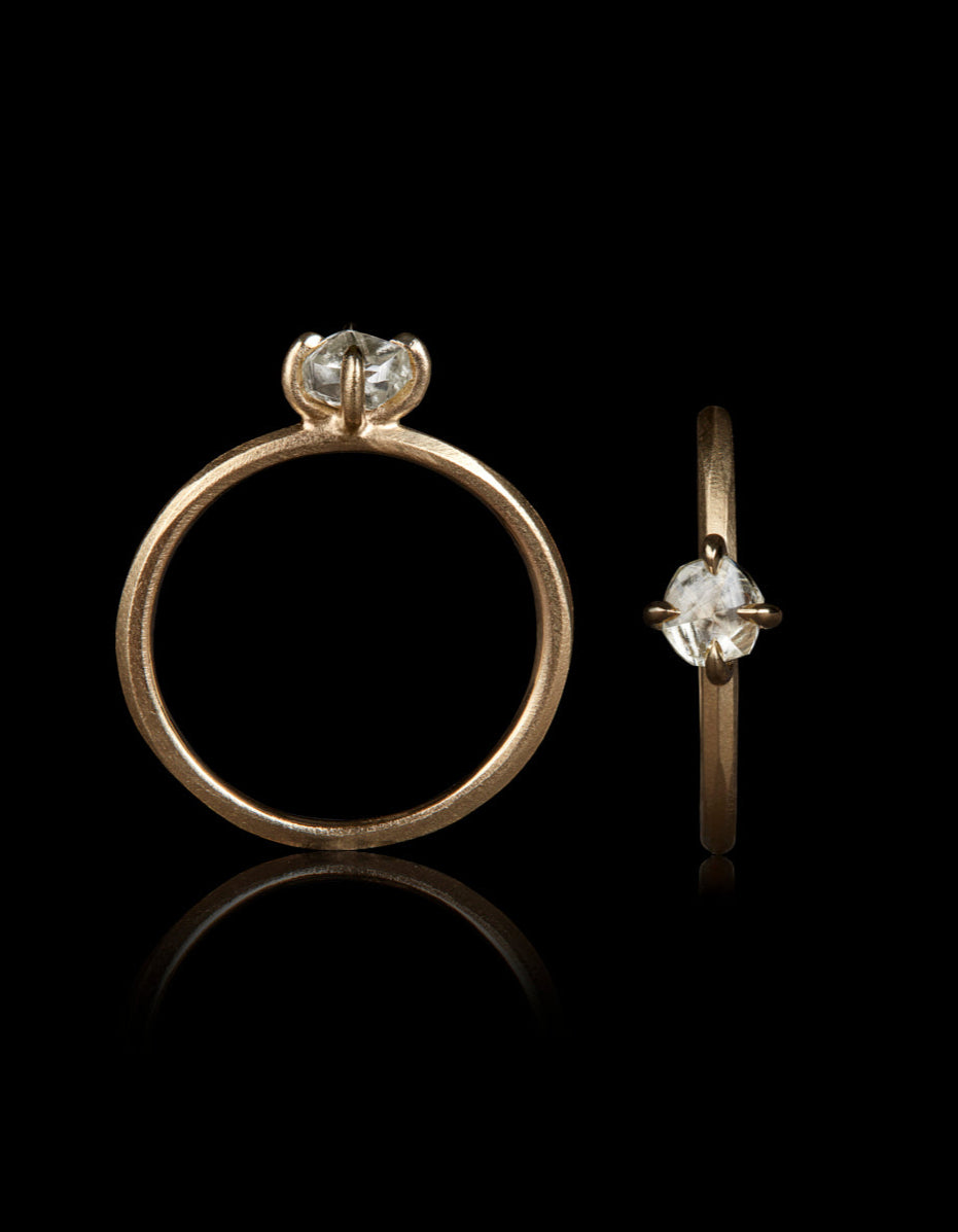 Sun Greeting From Angola Rough Diamond Ring – 0.64 ct.