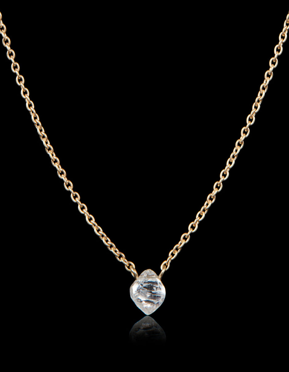 Natural Octahedron Diamond Necklace – 0.79 ct.