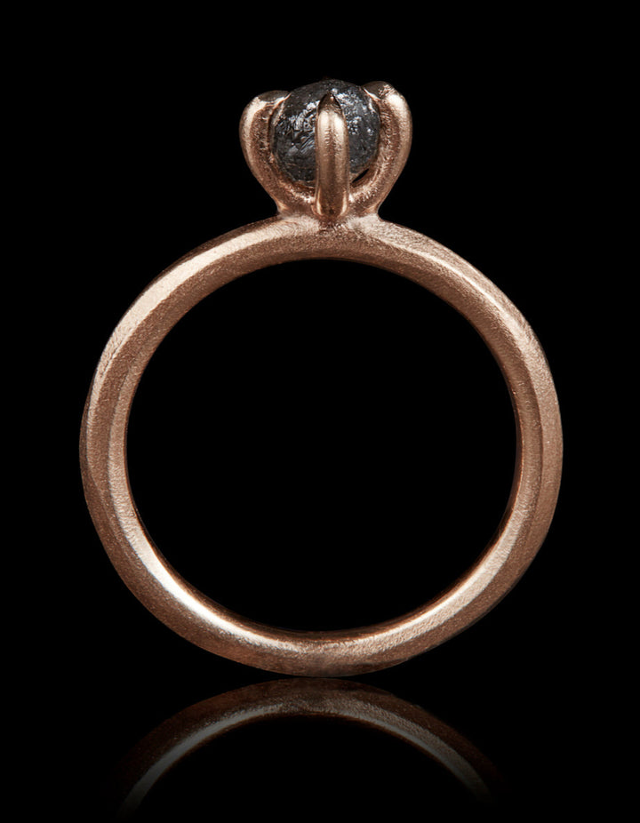 South African Rough Beauty in Rose Gold Ring – 0.97 ct.