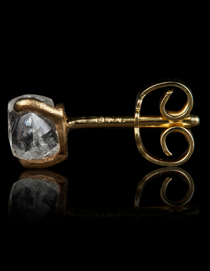Understated Raw Diamond Earrings – 1.54 ct.