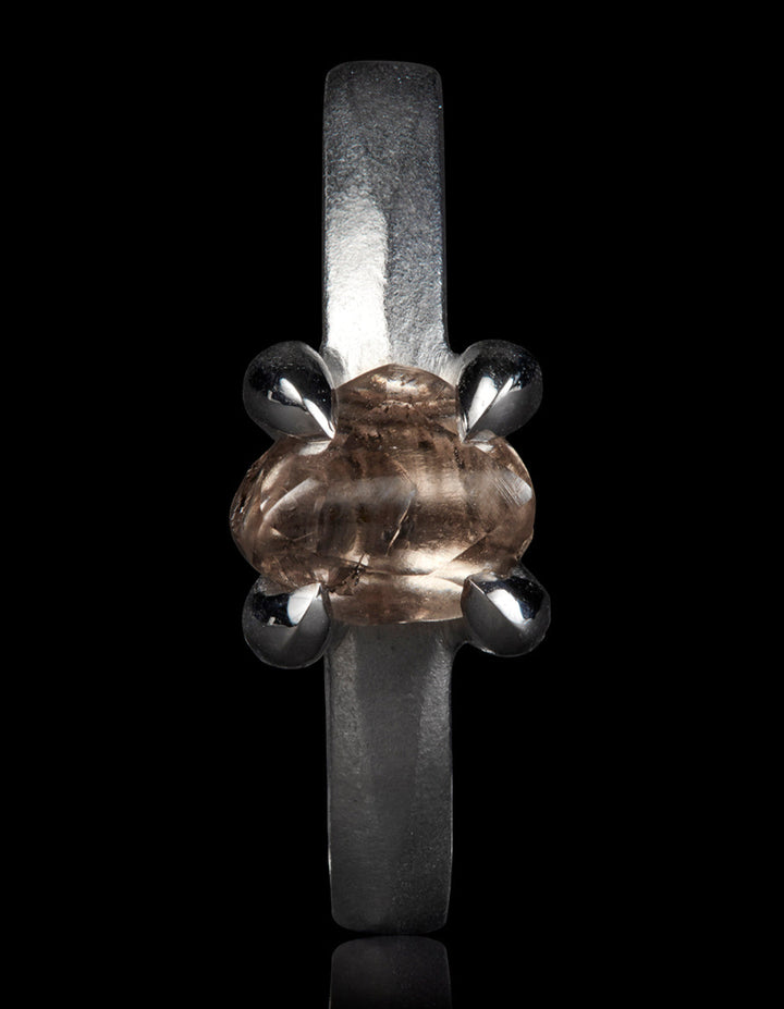 Diamond in its Rough White Gold Ring – 1.84 ct.