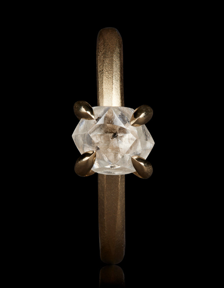 Luminous Rough Diamond in Gold Ring – 1.96 ct.