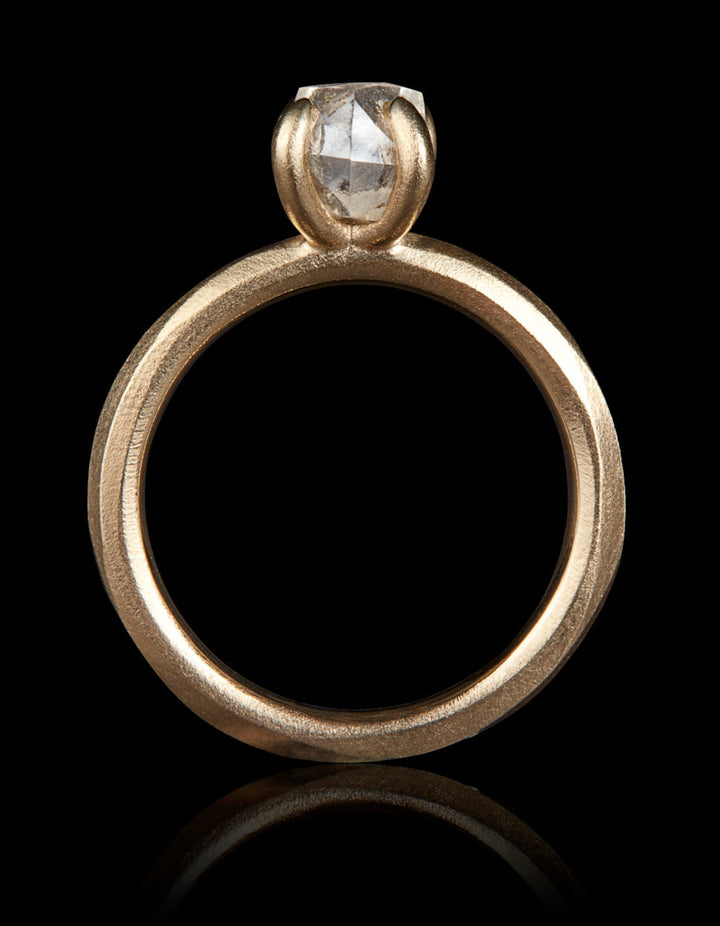 Luminous Rough Diamond in Gold Ring – 1.96 ct.
