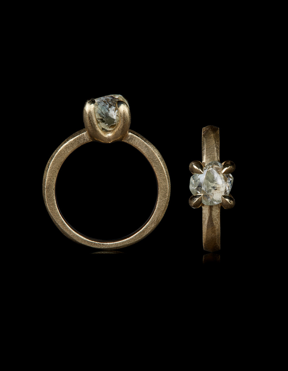 Tanzanian Rough Diamond Gold Ring – 2.62 ct.