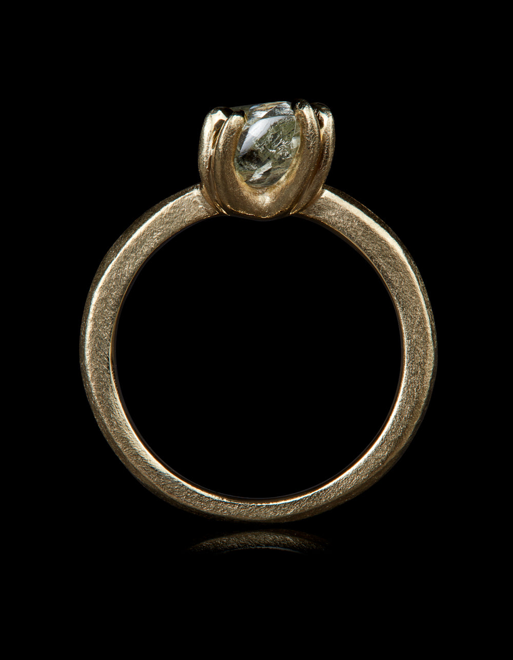 Spectacular Rough Diamond in Gold Ring – 2.78 ct.
