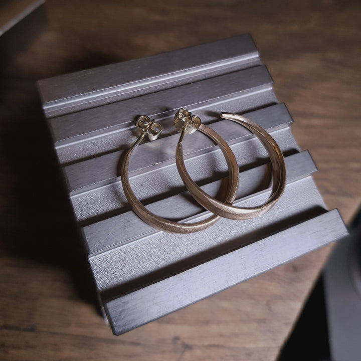 Handcrafted Gold Creoles