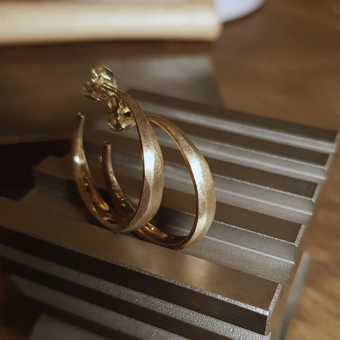 Handcrafted Gold Creoles