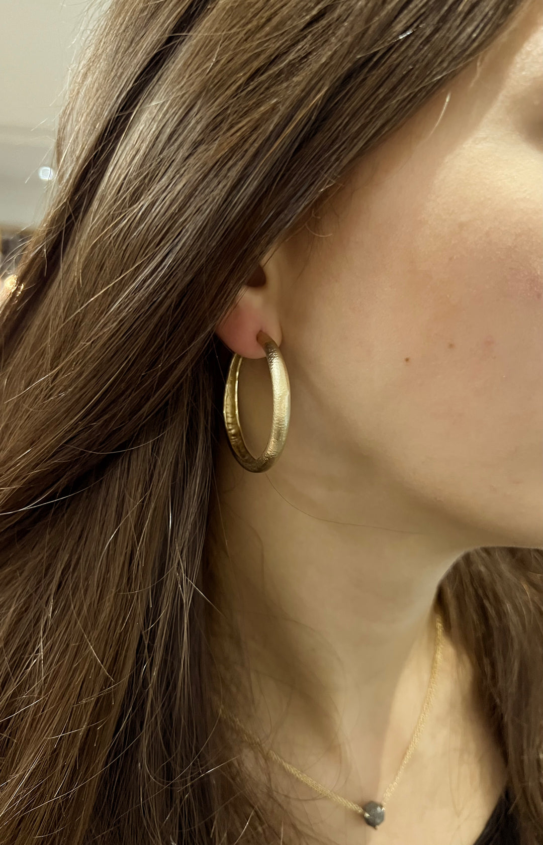 Voluminous Handcrafted Gold Creoles