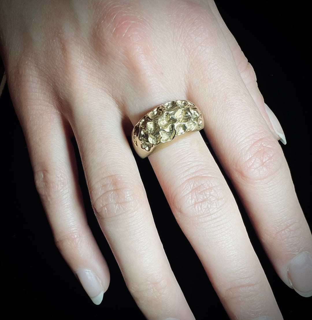 Signature Moon Gold Ring