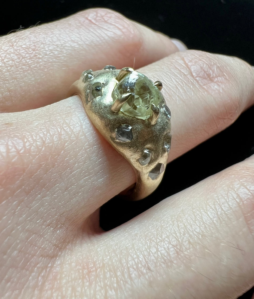 Chunky Passion Gold RIng - 2.38 ct.