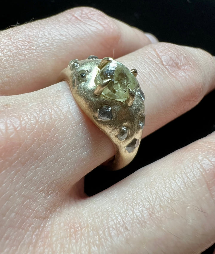 Chunky Passion Gold RIng - 2.38 ct.