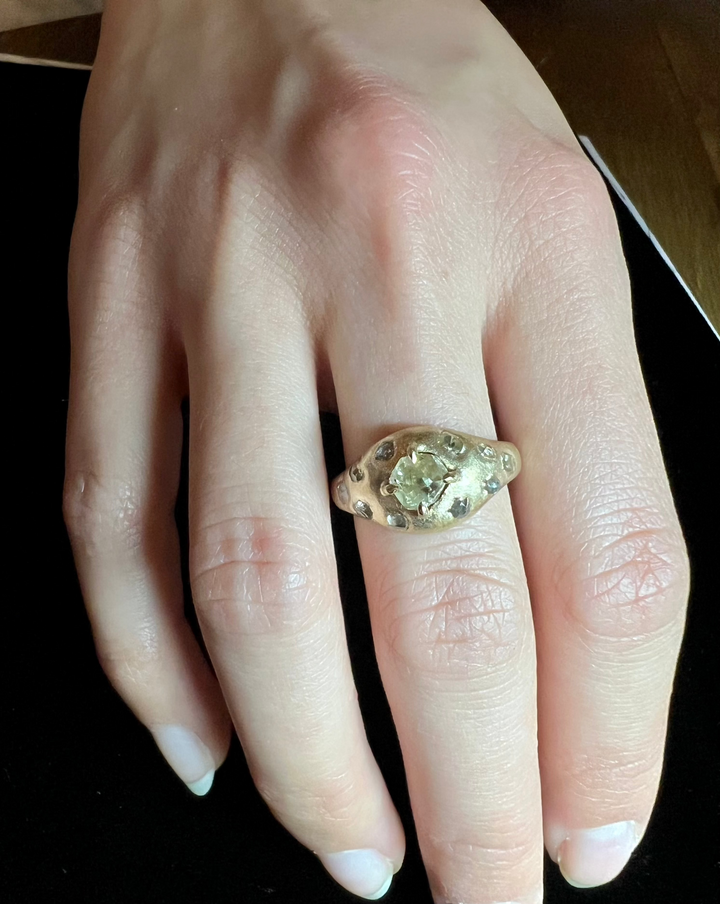Chunky Passion Gold RIng - 2.38 ct.