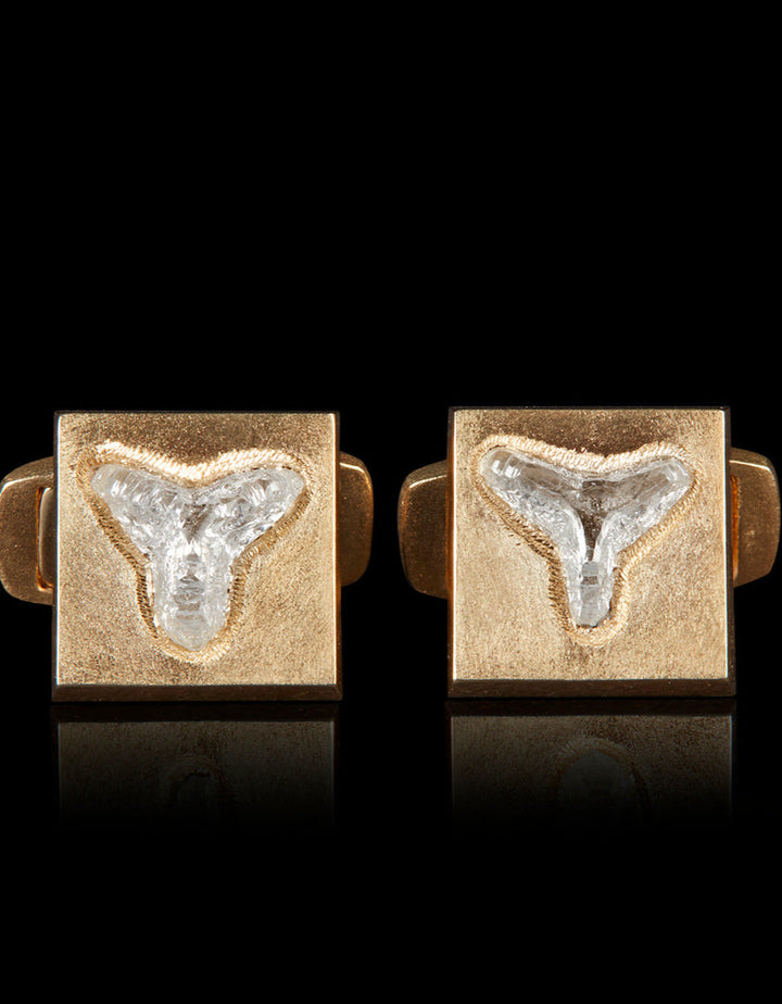 Semi-Stars Diamonds in Gold Cufflinks – 1.67 ct.