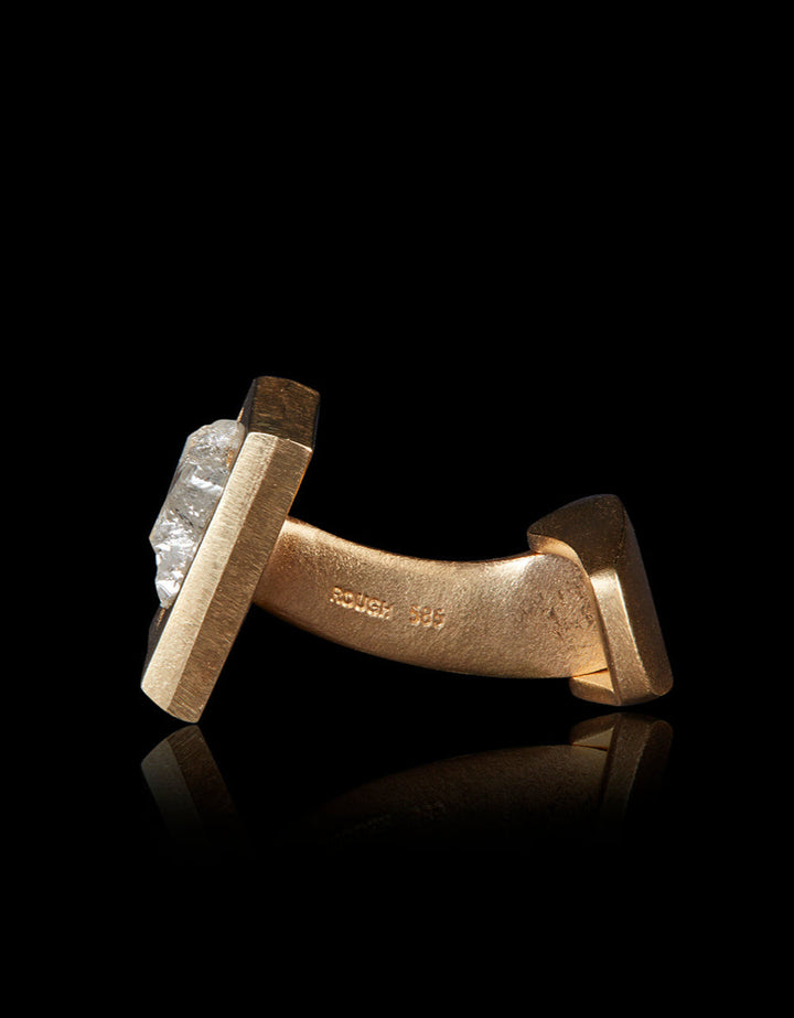 Semi-Stars Diamonds in Gold Cufflinks – 1.67 ct.