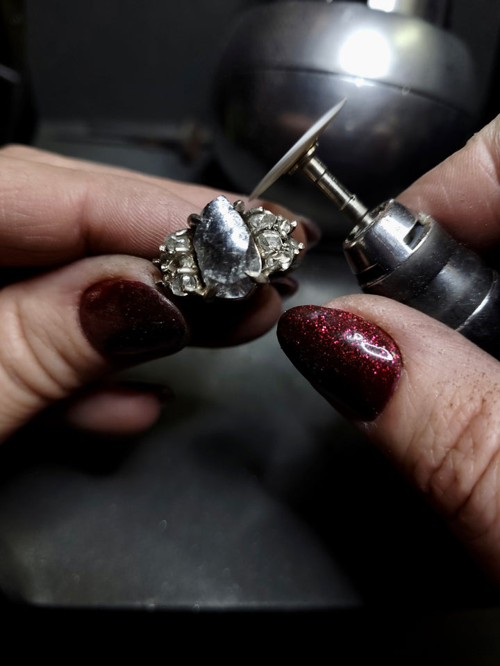 Raw Diamond Antique Cocktail Ring – 8.29 ct.