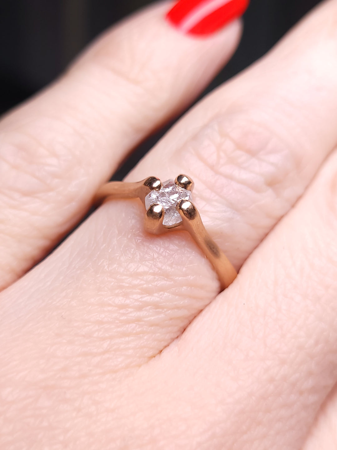 Rose Gold Tulip Ring - 0.85 ct.