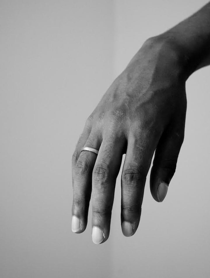 Handcrafted Platinum Wedding Band - 3,5 mm