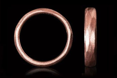 Warm Rose Gold Ring Wedding Band - 4,5 mm